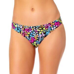 California Waves Juniors Size Medium Floral Print Hipster Bikini Swim Bottom 958